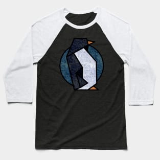 Mosaic Tile Penguin Baseball T-Shirt